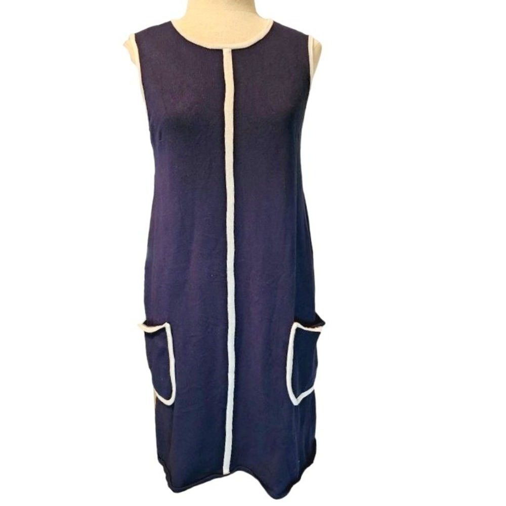 Tommy Hilfiger Knit Nautical dress size Large blue sleeveless